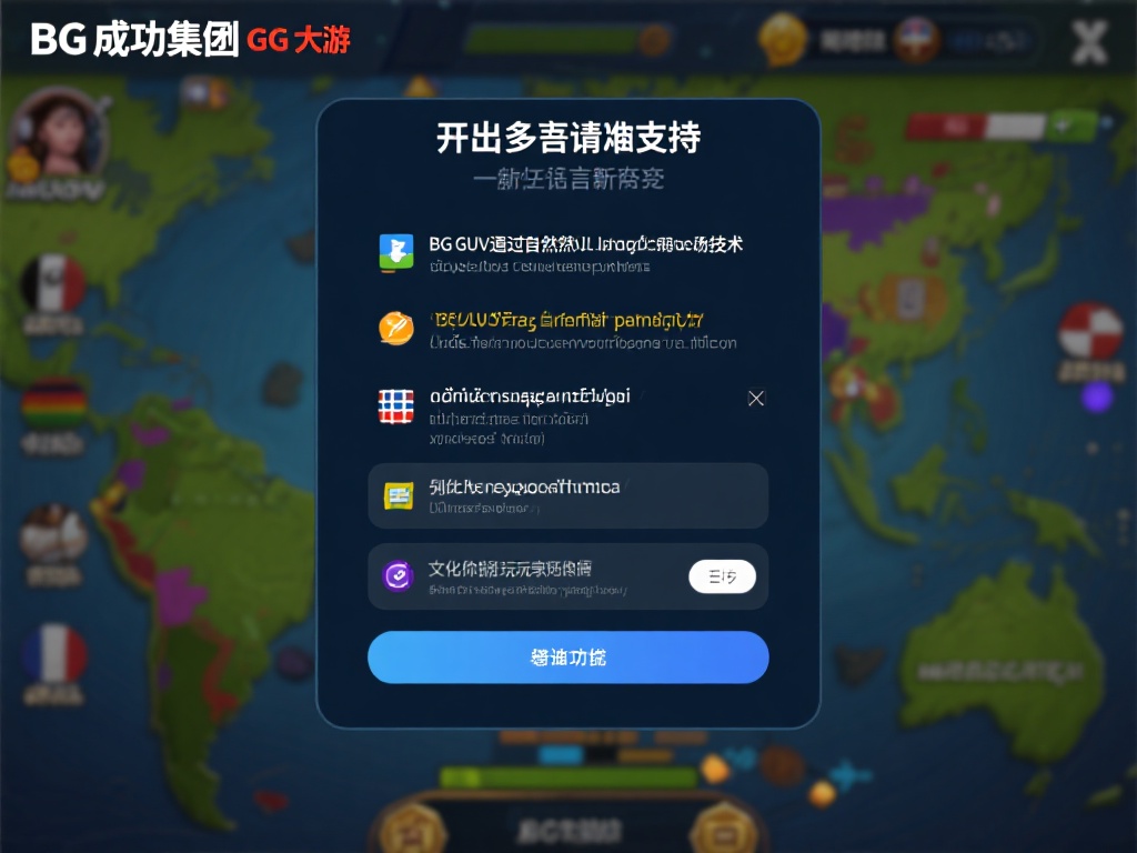 一个成功的案例是bg大游集团推出的多语言支持功能。